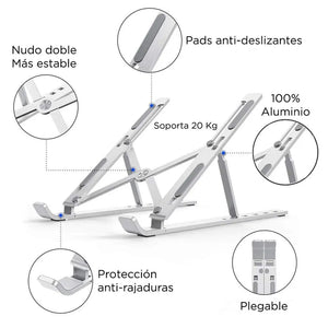 Soporte de Aluminio para laptop PREMIUM
